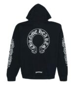 Chrome Hearts Horse Shoe Floral Hoodie